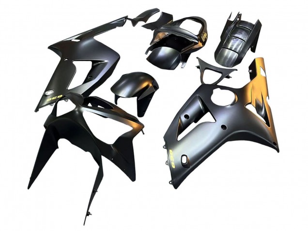 2003-2004 Matte Black Glod 636 Kawasaki ZX6R Motorcycle Fairings Canada