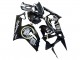 2003-2004 Glossy Black White Motul Lucky Strike Kawasaki ZX6R Motorcycle Fairings Canada