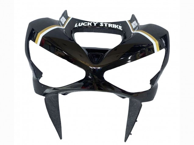 2003-2004 Glossy Black White Motul Lucky Strike Kawasaki ZX6R Motorcycle Fairings Canada