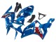 2003-2004 Blue White Red Shark Kawasaki ZX6R Motorcycle Fairings Canada