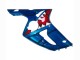 2003-2004 Blue White Red Shark Kawasaki ZX6R Motorcycle Fairings Canada