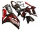 2003-2004 Glossy Black Red Flame Kawasaki ZX6R Motorcycle Fairings Canada