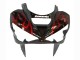2003-2004 Glossy Black Red Flame Kawasaki ZX6R Motorcycle Fairings Canada