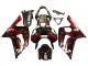 2003-2004 Glossy Black Red Flame Kawasaki ZX6R Motorcycle Fairings Canada