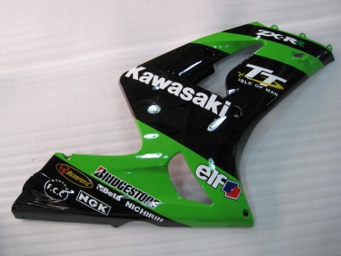 2003-2004 Green Black Elf Bridgestone Kawasaki ZX6R Motorcycle Fairings Canada