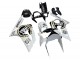 2003-2004 White Black Motul Lucky Strike Kawasaki ZX6R Motorcycle Fairings Canada