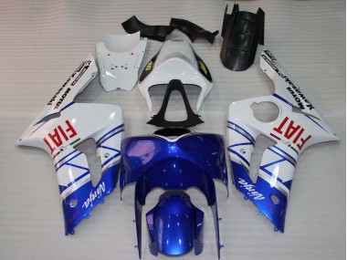 2003-2004 White Blue Red Fiat Kawasaki ZX6R Motorcycle Fairings Canada