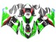 2005-2006 Green Red Black Elf 66 Kawasaki ZX6R Motorcycle Fairings Canada
