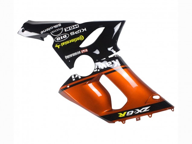 2005-2006 Orange Black Kawasaki ZX6R Motorcycle Fairing Canada