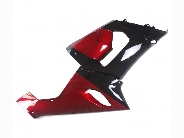 2005-2006 Red Glossy Black Kawasaki ZX6R Motorcycle Fairing Canada