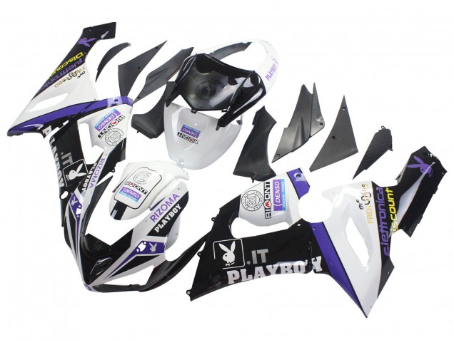 2005-2006 White Purple Black Rizoma Playboy DENSO Kawasaki ZX6R Motorcycle Fairings Canada