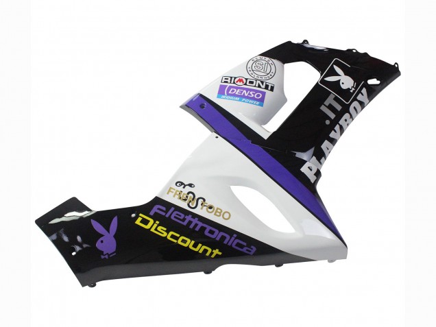 2005-2006 White Purple Black Rizoma Playboy DENSO Kawasaki ZX6R Motorcycle Fairings Canada