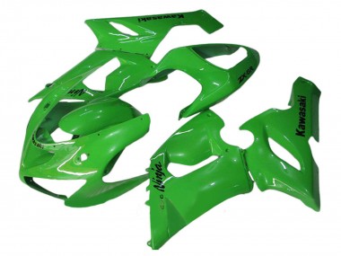 2005-2006 Green Kawasaki ZX6R Motorcycle Fairings Canada
