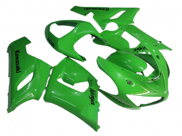 2005-2006 Green Kawasaki ZX6R Motorcycle Fairings Canada