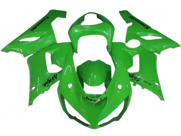 2005-2006 Green Kawasaki ZX6R Motorcycle Fairings Canada