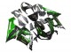 2005-2006 Glossy Black Green Flame Kawasaki ZX6R Motorcycle Fairing Canada