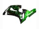 2005-2006 Glossy Black Green Flame Kawasaki ZX6R Motorcycle Fairing Canada