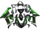 2005-2006 Glossy Black Green Flame Kawasaki ZX6R Motorcycle Fairing Canada