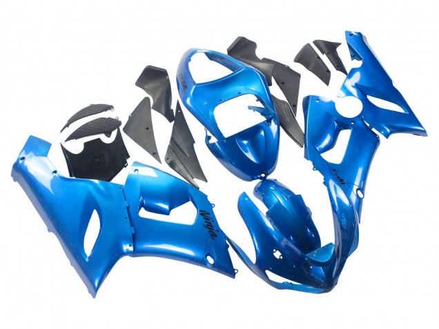 2005-2006 Glossy Blue Kawasaki ZX6R Motorcycle Fairings Canada