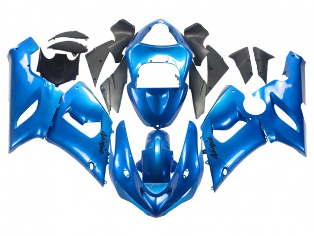 2005-2006 Glossy Blue Kawasaki ZX6R Motorcycle Fairings Canada
