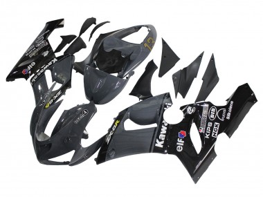 2005-2006 Dark Grey Black Kawasaki ZX6R Motorcycle Fairings Canada