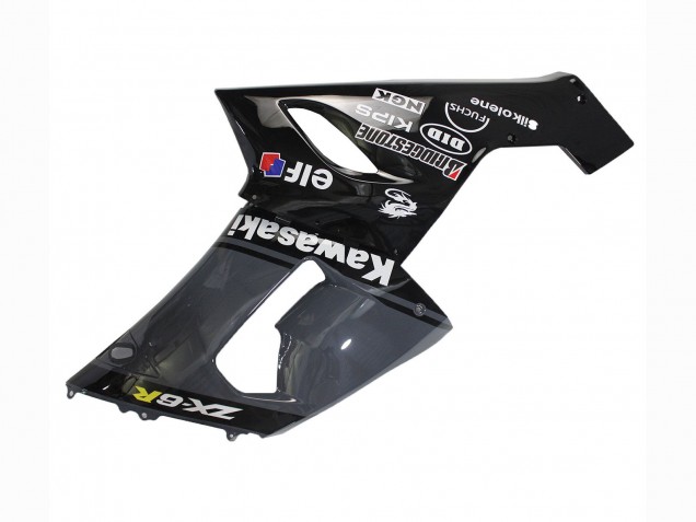 2005-2006 Dark Grey Black Kawasaki ZX6R Motorcycle Fairings Canada