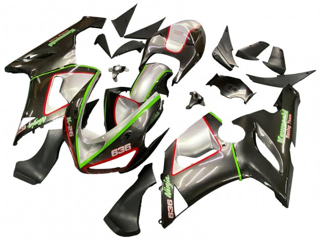 2005-2006 Black Silver Green Red K-26 Kawasaki ZX6R Motorcycle Fairings Canada