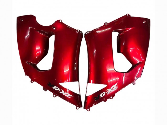 2005-2006 Red Black Kawasaki ZX6R Motorcycle Fairings Canada
