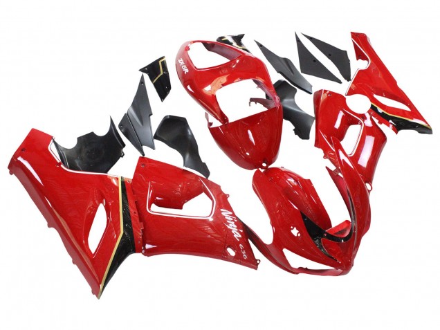 2005-2006 Red Yellow Black Kawasaki ZX6R Motorcycle Fairings Canada