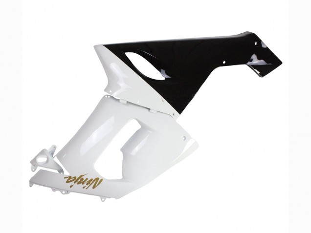 2005-2006 White Black Gold Ninja Kawasaki ZX6R Motorcycle Fairings Canada