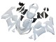 2005-2006 White Kawasaki ZX6R Motorcycle Fairings Canada