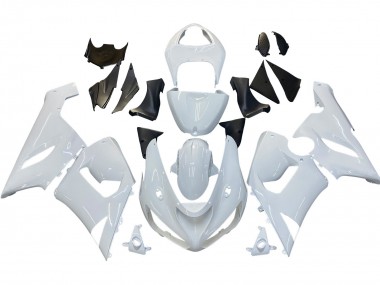 2005-2006 White Kawasaki ZX6R Motorcycle Fairings Canada