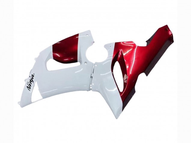 2005-2006 White Red Kawasaki ZX6R Motorcycle Fairings Canada