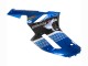 2007-2008 Black Blue Elf Kawasaki ZX6R Motorcycle Fairings Canada