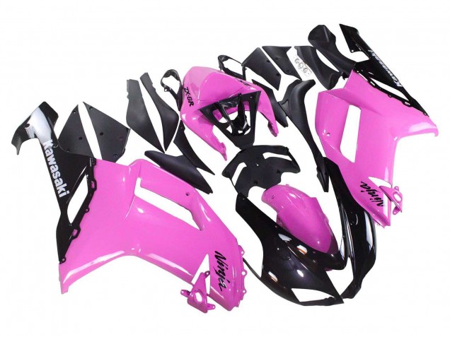 2007-2008 Black Pink Ninja Kawasaki ZX6R Motorcycle Fairings Canada