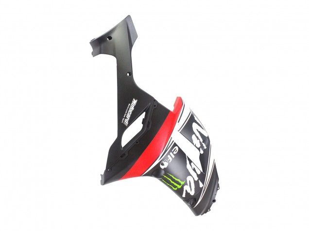 2007-2008 Black White Red with White Snow Decal Ninja Elf Kawasaki ZX6R Motorcycle Fairings Canada