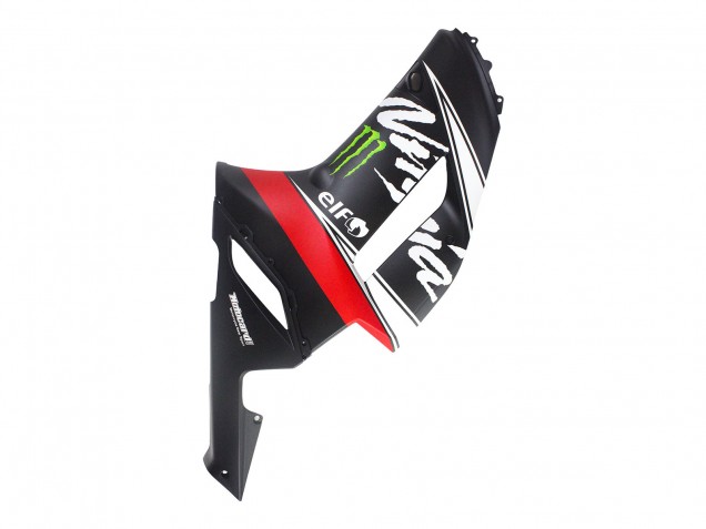 2007-2008 Black White Red with White Snow Decal Ninja Elf Kawasaki ZX6R Motorcycle Fairings Canada