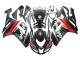 2007-2008 Black White Red with White Snow Decal Ninja Elf Kawasaki ZX6R Motorcycle Fairings Canada