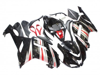 2007-2008 Black Silver Red Ninja Kawasaki ZX6R Motorcycle Fairings Canada