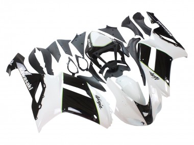 2007-2008 Black White Ninja Kawasaki ZX6R Motorcycle Fairings Canada