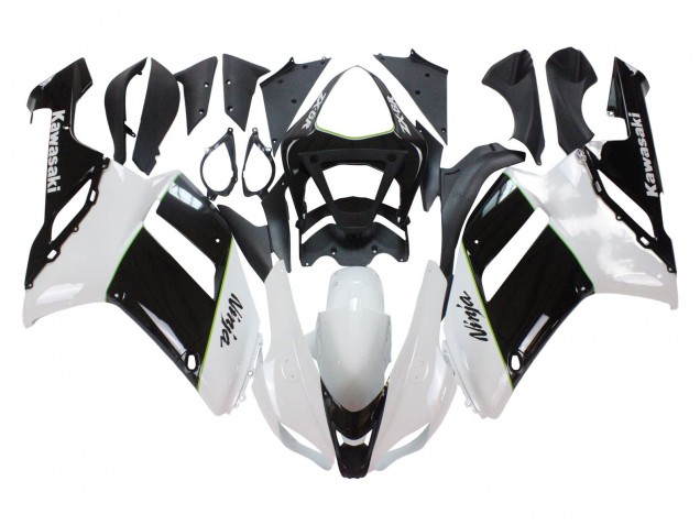 2007-2008 Black White Ninja Kawasaki ZX6R Motorcycle Fairings Canada