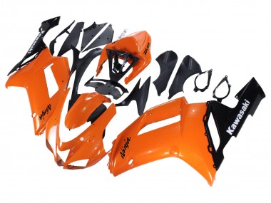2007-2008 Orange Black Ninja Kawasaki ZX6R Motorcycle Fairings Canada