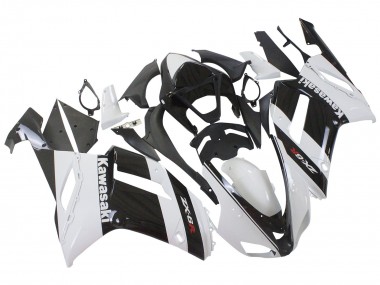 2007-2008 White Black Kawasaki ZX6R Motorcycle Fairing Canada