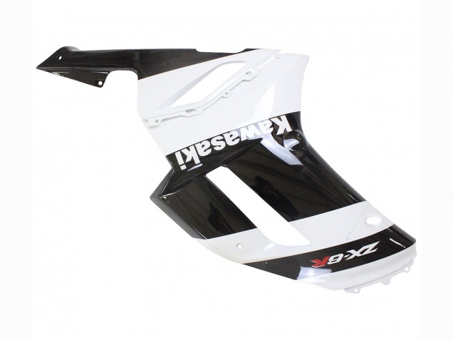 2007-2008 White Black Kawasaki ZX6R Motorcycle Fairing Canada