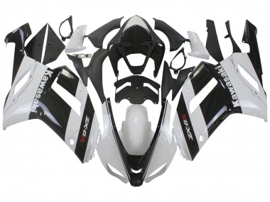 2007-2008 White Black Kawasaki ZX6R Motorcycle Fairing Canada