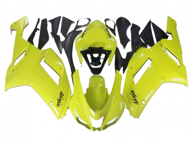 2007-2008 Yellow Ninja Kawasaki ZX6R Motorcycle Fairings Canada