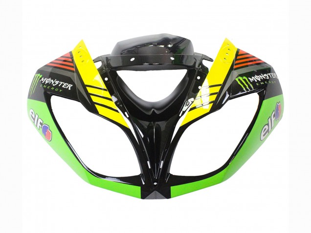 2009-2012 Green Glossy Black Yellow White Red Elf Monster Kawasaki ZX6R Motorcycle Fairings Canada