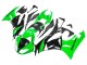 2009-2012 Green Glossy Black Kawasaki ZX6R Motorcycle Fairings Canada