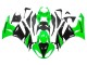 2009-2012 Green Glossy Black Kawasaki ZX6R Motorcycle Fairings Canada