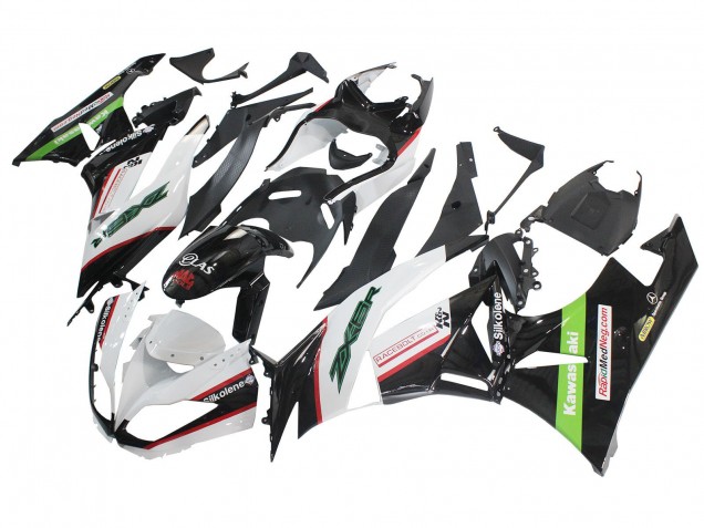 2009-2012 White Red Black Green Kawasaki ZX6R Motorcycle Fairings Canada